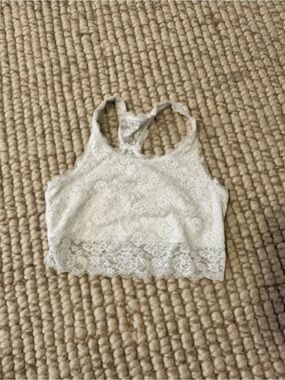 abercrombie kids White Lace Bralette